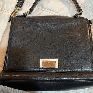 Kate Spade shoulder handbag, black and tan.